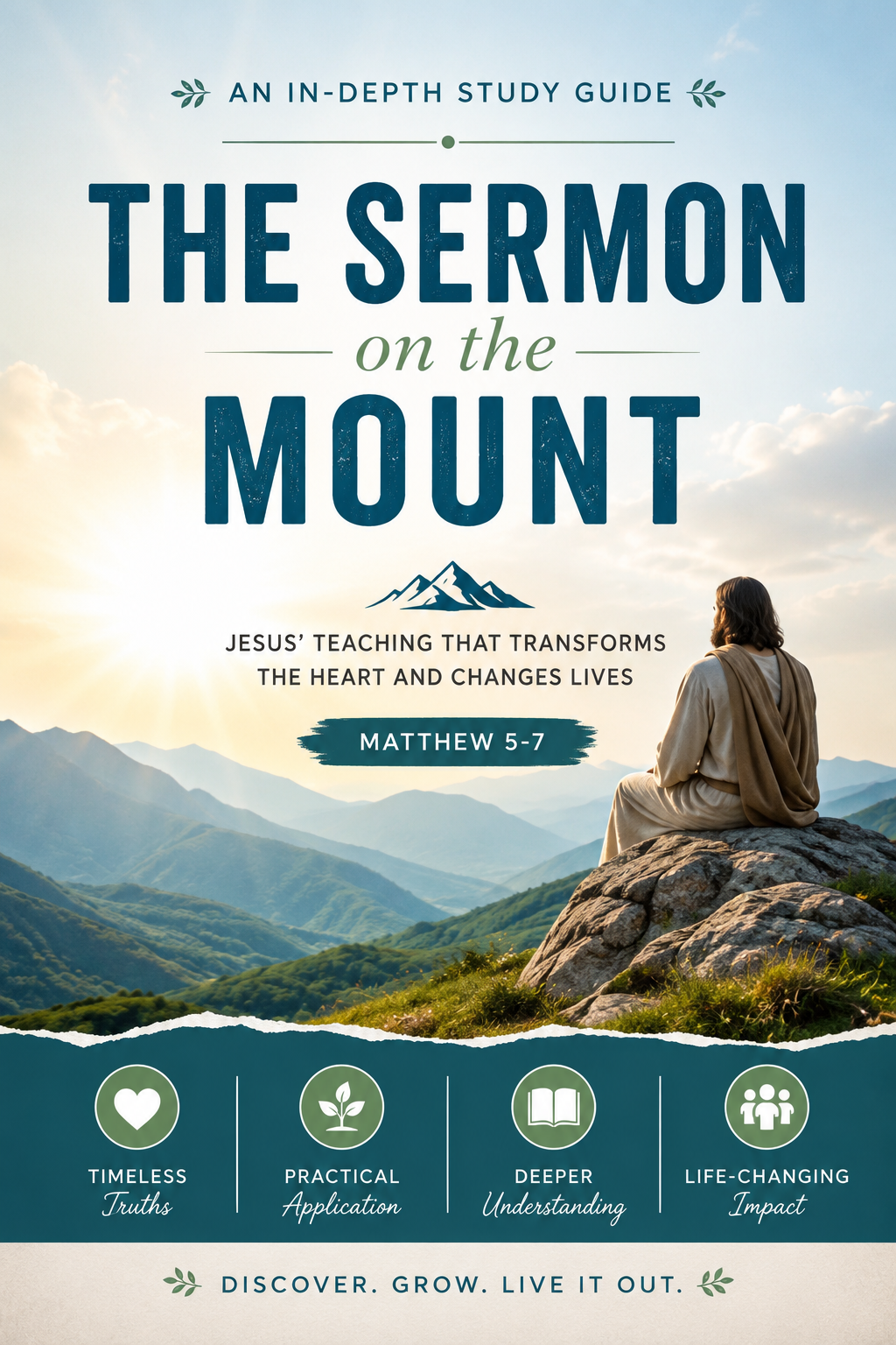 The Sermon on the Mount Bible Study | Matthew 5–7 | Beatitudes | Printable Bible Lessons | KJV & NLV | Worksheets, Teaching Notes & Christian Curriculum