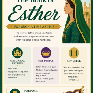 The Book of Esther Bible Study Plan | Old Testament Lessons | Printable Christian Resource
