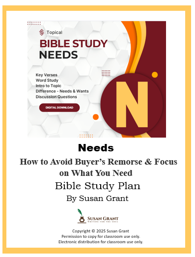 Needs Bible Study Lesson – How to Avoid Buyer’s Remorse & Focus on What You Truly Need | Printable Christian Resource for Kids, Teens & Adults