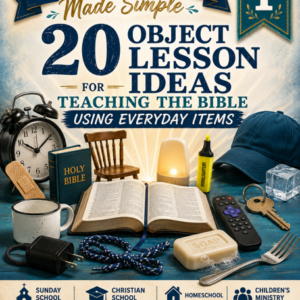 Everyday Object Lessons for the Bible | Hands-On Christian Teaching Tools for Kids, Teens & Adults