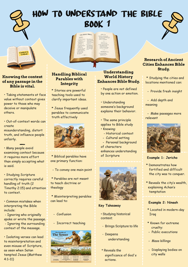How to Understand the Bible - Book 1 - Infographic
